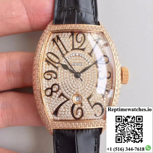 Franck Muller 8880 SC DT Rose Gold Diamonds Dial - Watches