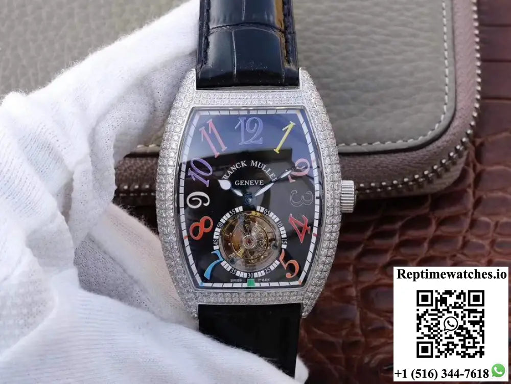 Franck Muller Crazy Color Dreams Tourbillon 8880 Black Dial - Watches