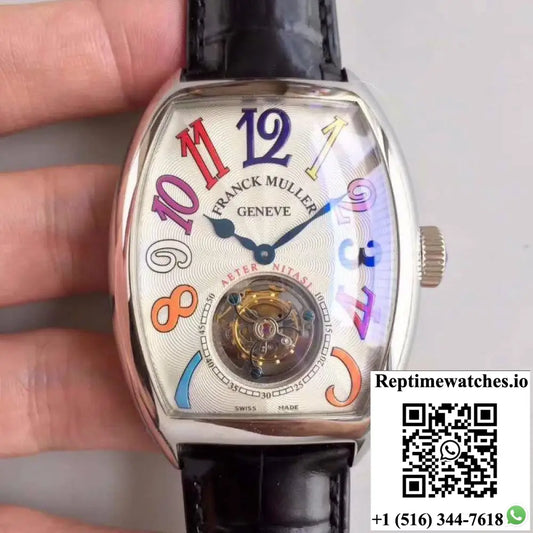 Franck Muller Crazy Color Dreams Tourbillon 8880 White Dial - Watches