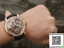 Franck Muller Giga Tourbillon 18K Rose Gold Skeleton Dial - Watches