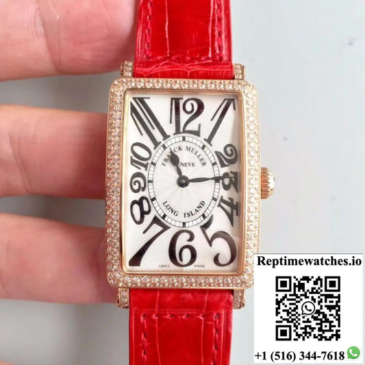 Franck Muller Ladies Long Island 1952 952 QZ D CD GF Factory Silver Dial - Watches
