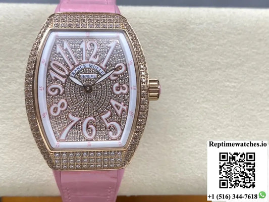 Franck Muller LADIES’COLLECTION V 32 SC AT FO D CD ABF factory diamond dial