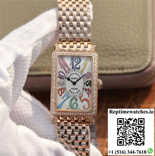 Franck Muller LONG ISLAND 952 Ladies ABF Factory Rose Gold With Diamonds - Watches