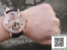 Franck Muller Round Color Dreams Tourbillon 18K Rose Gold Diamond Dial - Watches