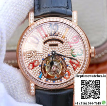 Franck Muller Round Color Dreams Tourbillon 18K Rose Gold Diamond Dial - Watches