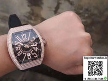 Franck Muller Vanguard 18K Rose Gold V45.SC.DT.D.NBR.CD.5N.NR Black Dial - Watches