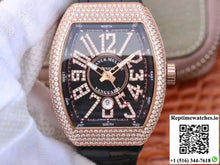 Franck Muller Vanguard 18K Rose Gold V45.SC.DT.D.NBR.CD.5N.NR Black Dial - Watches