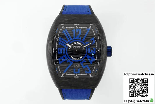 Franck Muller Vanguard ABF factory blue strap