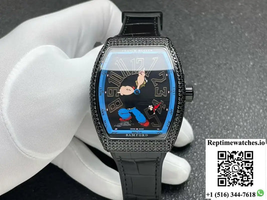 Franck Muller Vanguard Crazy Hours Jisbar V43 CH JSR ABF Factory Sapphire Crystal