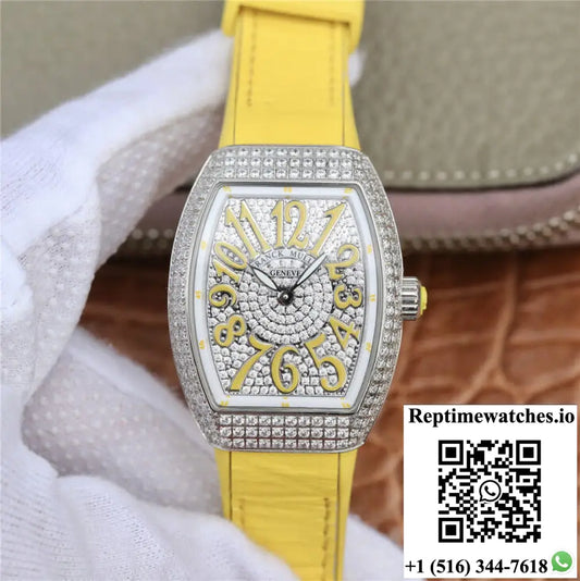 Franck Muller Vanguard Ladies ABF Factory Cowhide Strap - Watches