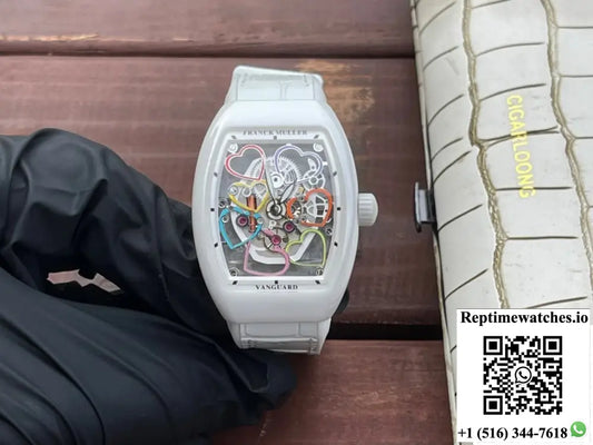 Franck Muller Vanguard V 32 S6 SQT HEART ABF Factory Barrel-Shaped Case