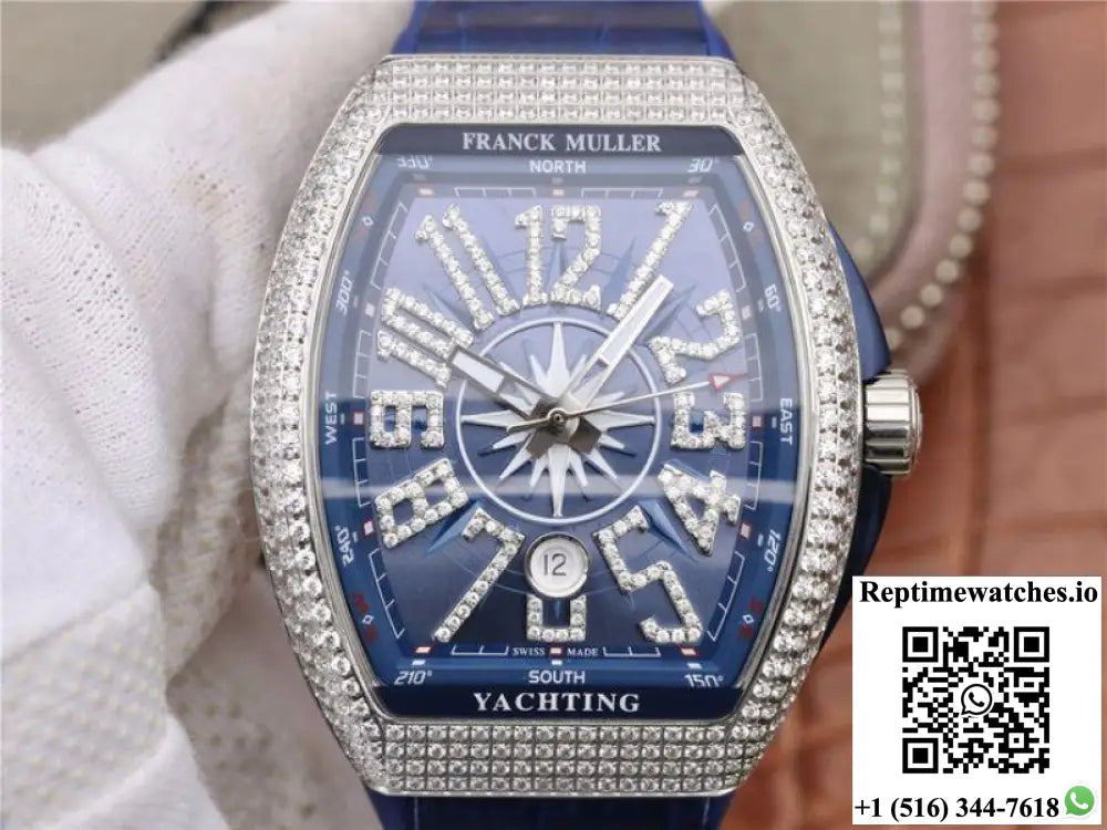 Franck Muller Vanguard V45.SC.DT.AC.BL Blue Dial - Watches