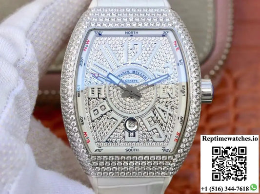 Franck Muller Vanguard V45.SC.DT.D.NBR.CD.5N.NR Diamond Dial - Watches