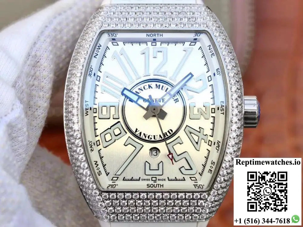 Franck Muller Vanguard V45.SC.DT.D.NBR.CD.5N.NR Silver Dial - Watches