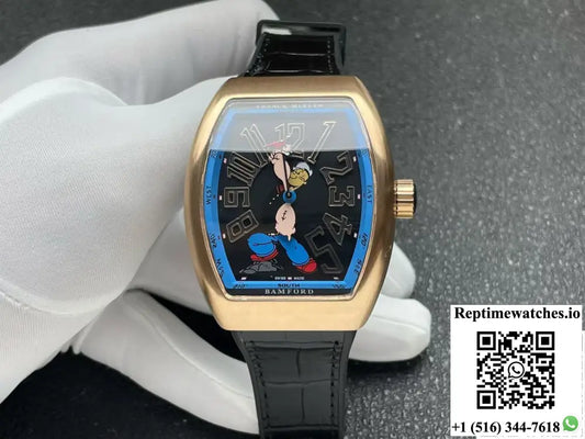 Franck Muller Vanguard x Popeye Limited Edition V45 SC DT ABF Factory Rose Gold Case