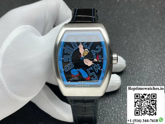 Franck Muller Vanguard x Popeye Limited Edition V45 SC DT ABF Factory Stainless Steel Case