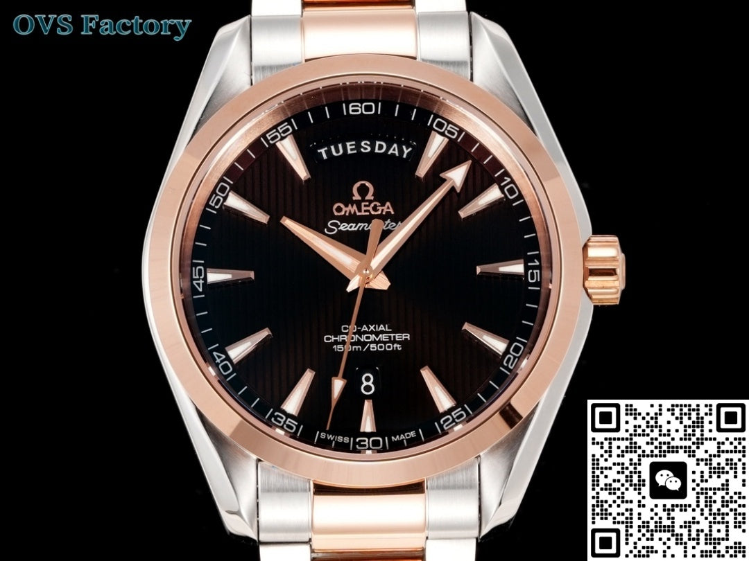 Omega Seamaster 231.20.42.22.06.001 OVS Factory Date Display
