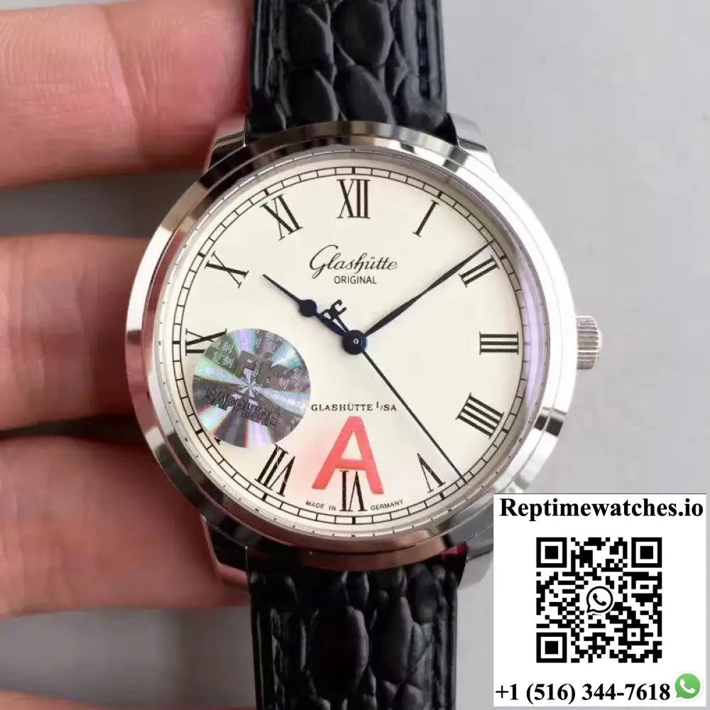 Glashutte Original Senator Excellence 1-39-52-01-02-04 V4 Stainless Steel Case White Dial FK Factory - Watches