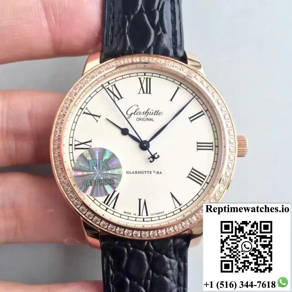 Glashutte Original Senator Excellence 1-39-52-01-01-04 V4 FK Factory Rose Gold Case White Dial - Watches