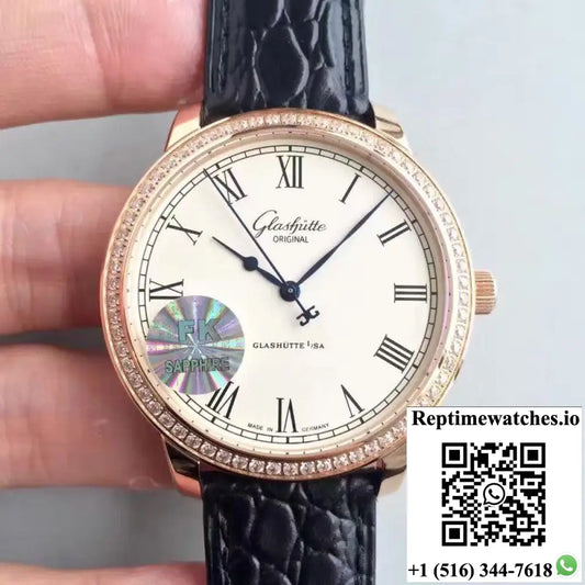 Glashutte Original Senator Excellence 1-39-52-01-01-04 V4 FK Factory Rose Gold Case White Dial - Watches