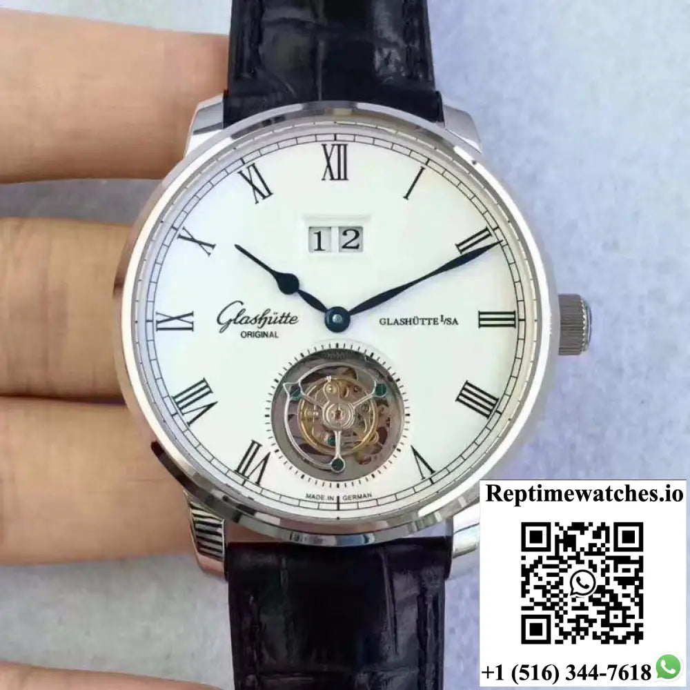 Glashutte Original Senator Excellence Tourbillon 1-94-03-04-04-04 White Dial - Watches