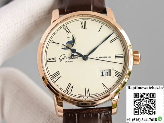 Glashutte Senator 100-04-32-15-01 V9 Factory Large Calendar