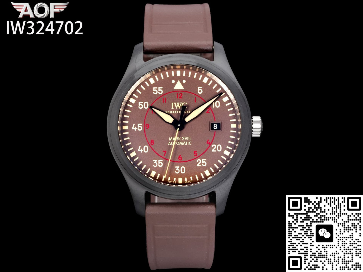 IWC Pilot IW324702 AOF Factory Date Display