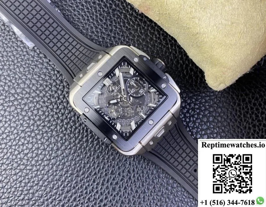 Hublot Aquare Bang Unico 821.Nm.0170.Rx Bb Factory Rubber Strap-Rep Time Watches