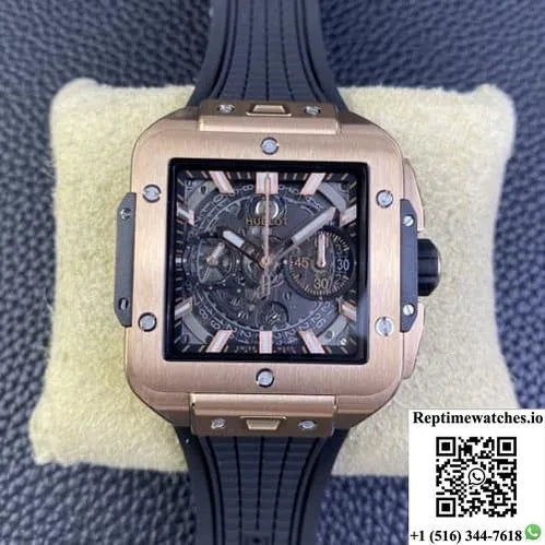 Hublot Aquare Bang Unico 821.Ox.0180.Rx Bb Factory Skeleton Dial-Rep Time Watches