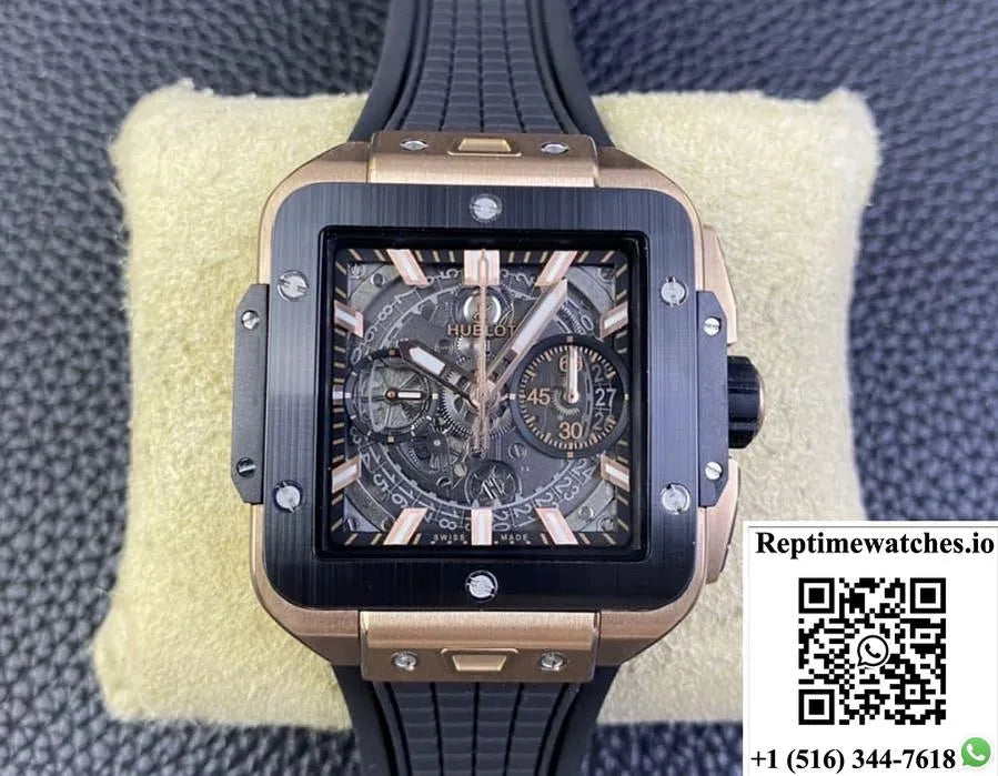Hublot Aquare Bang Unico821.Om.0180.Rx Bb Factory Sapphire Dial-Rep Time Watches