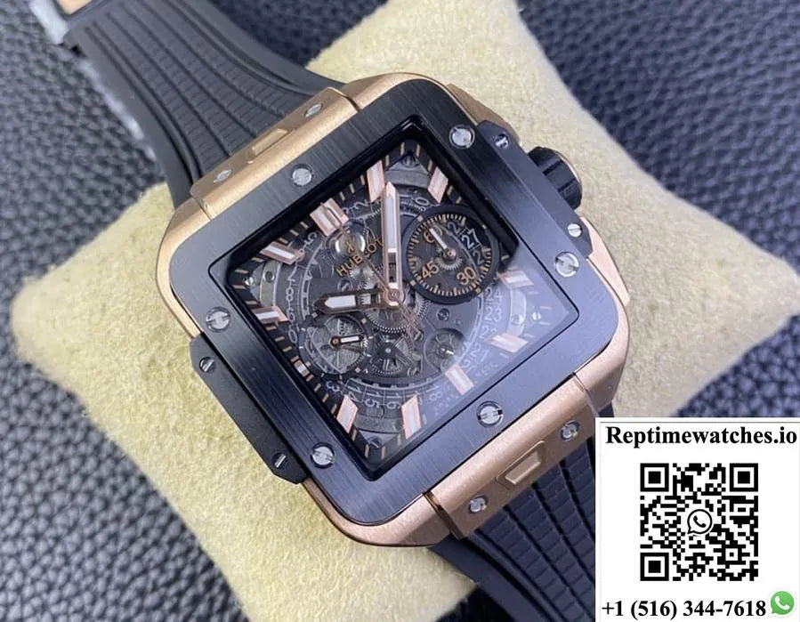 Hublot Aquare Bang Unico821.Om.0180.Rx Bb Factory Sapphire Dial-Rep Time Watches