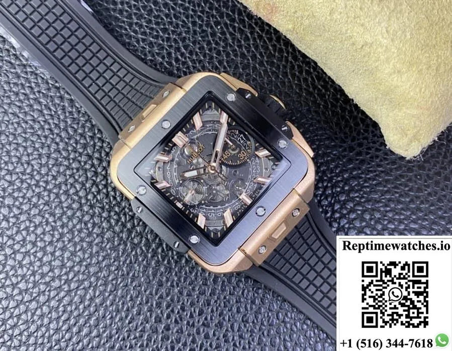 Hublot Aquare Bang Unico821.Om.0180.Rx Bb Factory Sapphire Dial-Rep Time Watches