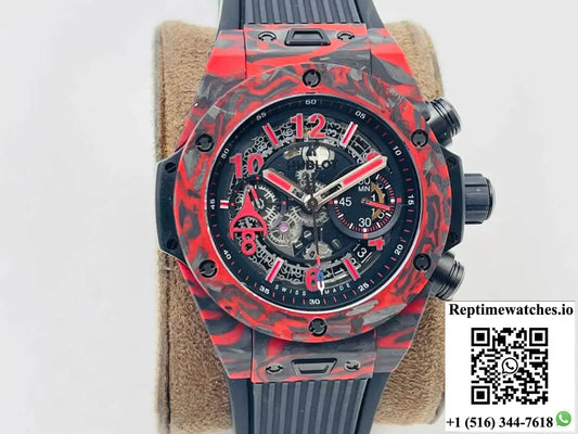 Hublot BIG BANG 411.QV.1123.NR.OVK21 HB Factory Carbon Fiber Red Case - Watches