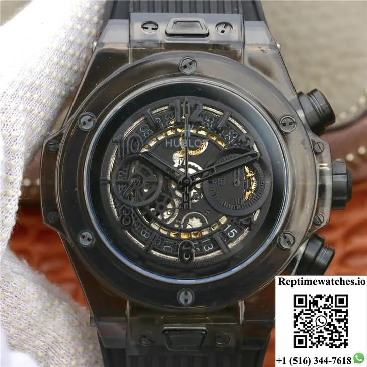 Hublot Big Bang 411.Jx.4802.Rt Black Case Black Strap-Rep Time Watches