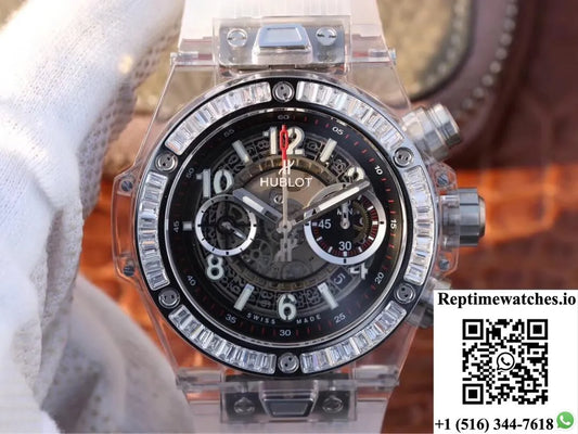 Hublot Big Bang 411.Jx.4802.Rt Diamond Bezel Hollow Dial-Rep Time Watches