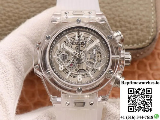 Hublot Big Bang 411.Jx.4802.Rt Transparent Dial-Rep Time Watches