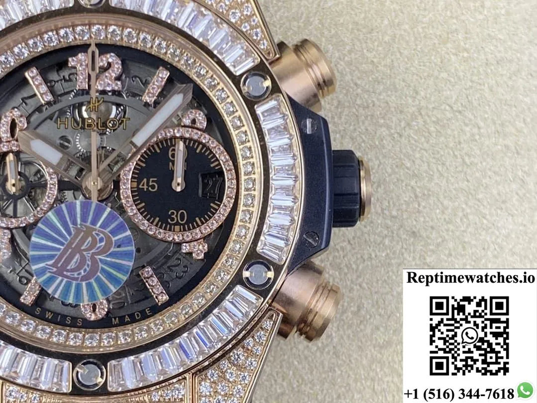 Hublot Big Bang 411.Ox.1180.Rx.0904 Bb Factory With Diamond Bezel-Rep Time Watches