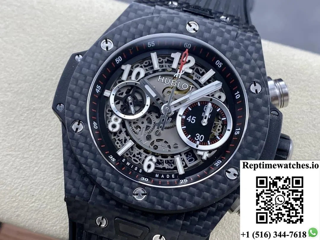 Hublot Big Bang 411.Qx.1170.Rx Bb Factory Carbon Fiber Case-Rep Time Watches