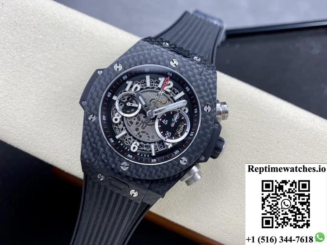 Hublot Big Bang 411.Qx.1170.Rx Bb Factory Carbon Fiber Case-Rep Time Watches