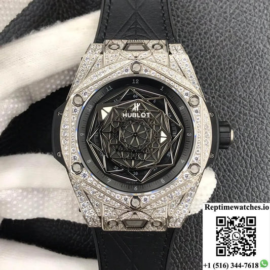 Hublot Big Bang 415.Nx.1112.Vr.1704.Mxm17 Wwf Factory Black Dial-Rep Time Watches