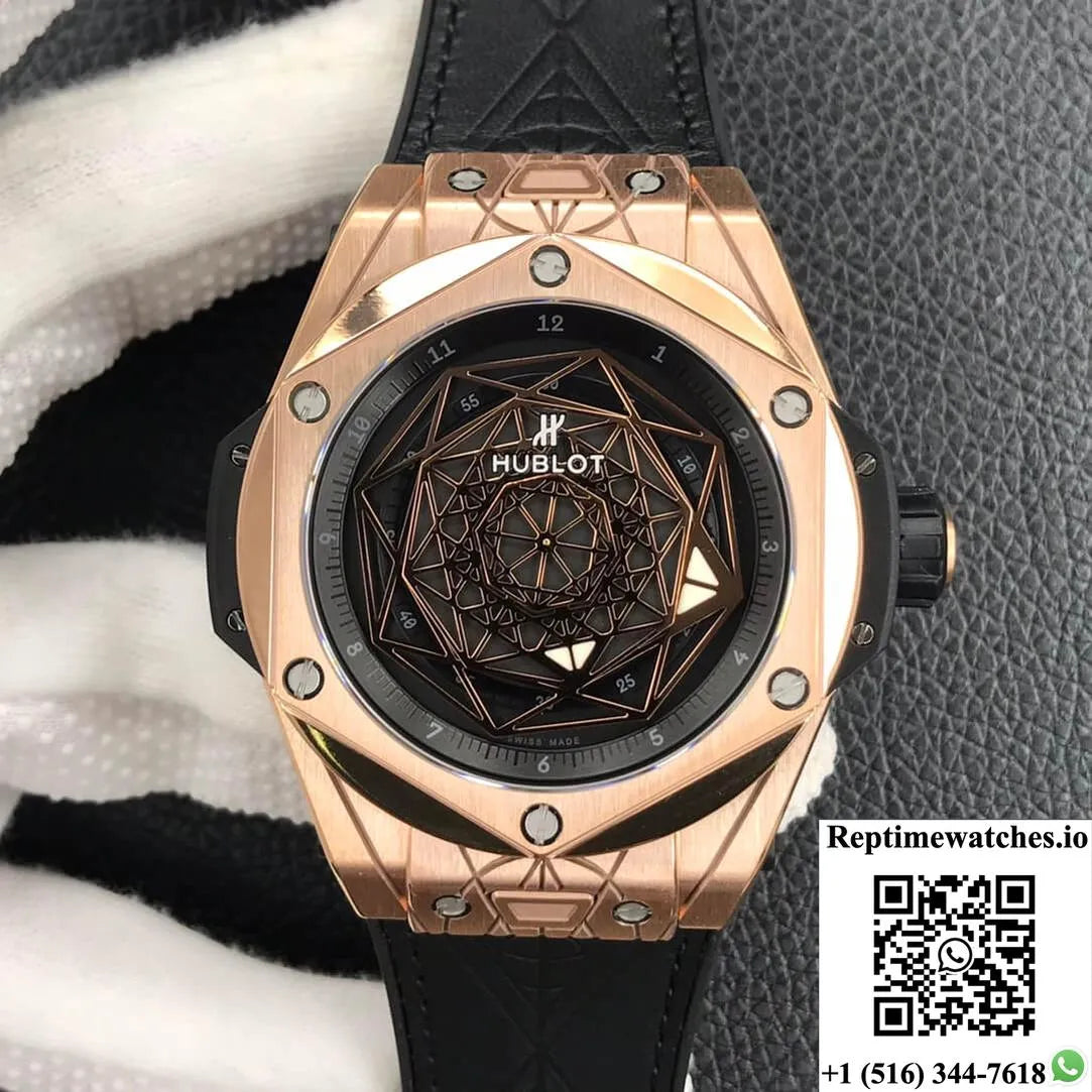 Hublot Big Bang 415.Ox.1118.Vr.Mxm17 Wwf Factory Gold Dial-Rep Time Watches