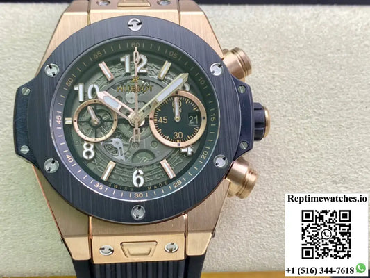 Hublot Big Bang 421.0X.1180.RX ZF Factory Rose Gold Ceramic Bezel - Watches