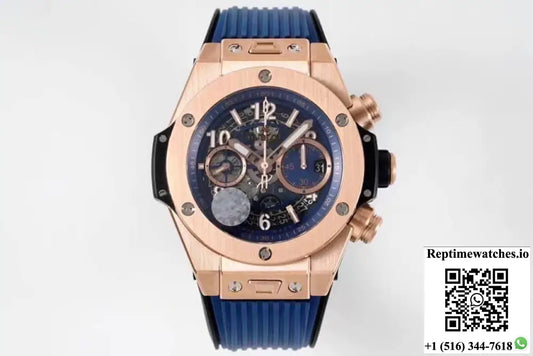 Hublot Big Bang 421.OX.5180.RX ZF Factory Rose Gold Blue Dial - Watches