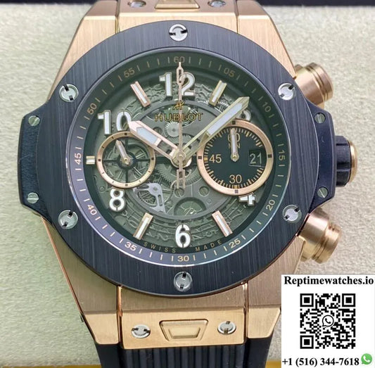 Hublot Big Bang 421.0X.1180.Rx Zf Factory Rose Gold Ceramic Bezel-Rep Time Watches
