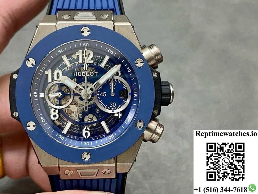 Hublot Big Bang 441.Nl.5171.Rx Bb Factory Blue Hollow Dial-Rep Time Watches