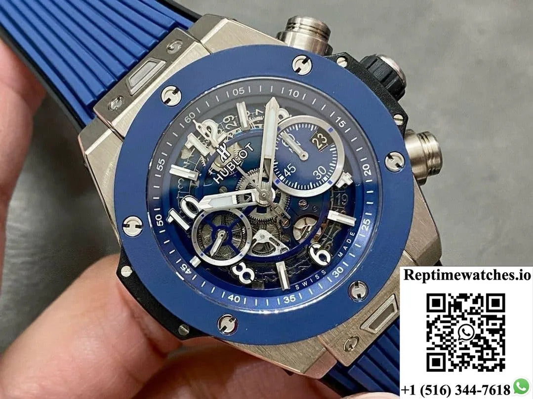 Hublot Big Bang 441.Nl.5171.Rx Bb Factory Blue Hollow Dial-Rep Time Watches