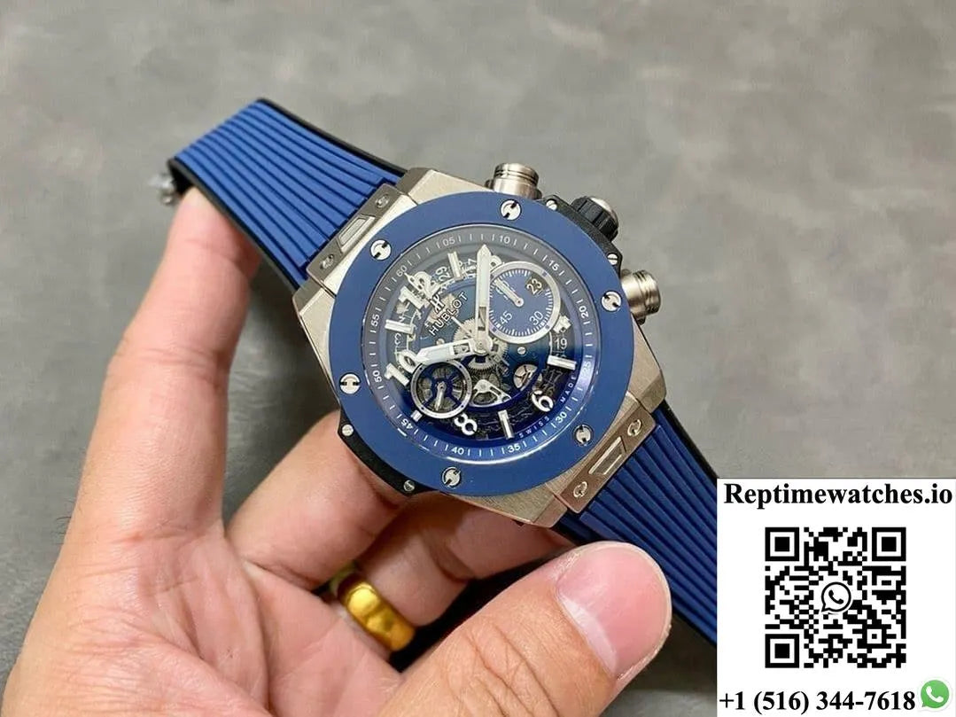 Hublot Big Bang 441.Nl.5171.Rx Bb Factory Blue Hollow Dial-Rep Time Watches