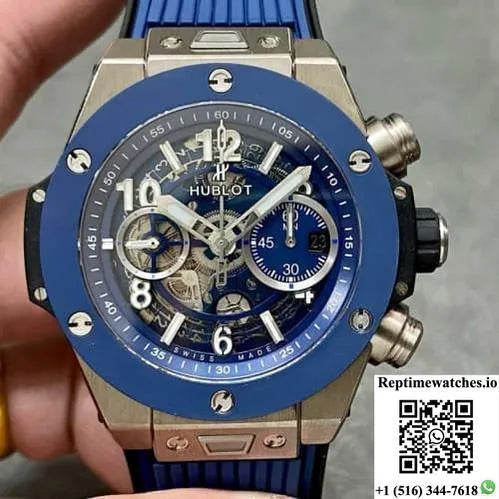 Hublot Big Bang 441.Nl.5171.Rx Bb Factory Blue Hollow Dial-Rep Time Watches