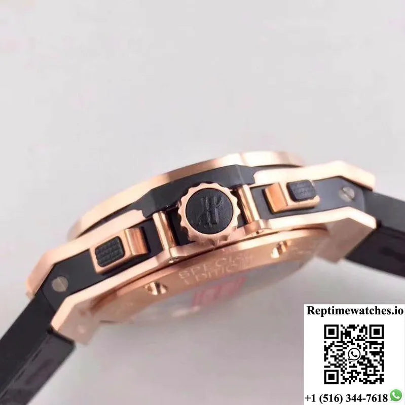 Hublot Big Bang Aero Bang Gold 311.Px.1180.Gr Black Skeleton Dial-Rep Time Watches