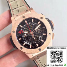 Hublot Big Bang Aero Bang Gold 311.PX.1180.GR Black Skeleton Dial - Watches